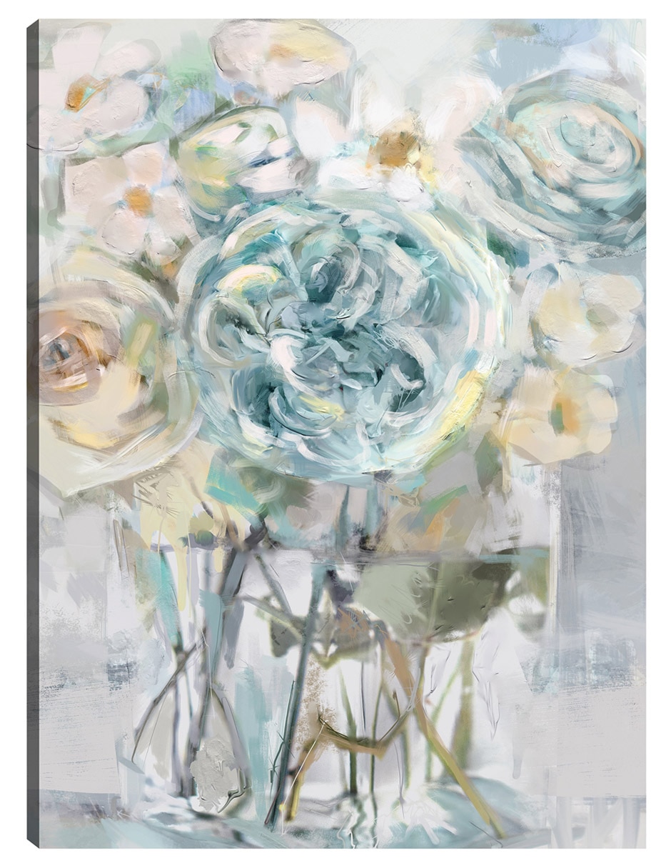 Cuadro decorativo Selecciones De Verano Azul técnica mixta Arreglo Floral Cuadro decorativo Selecciones De Verano Azul técnica mixta Arreglo Floral
