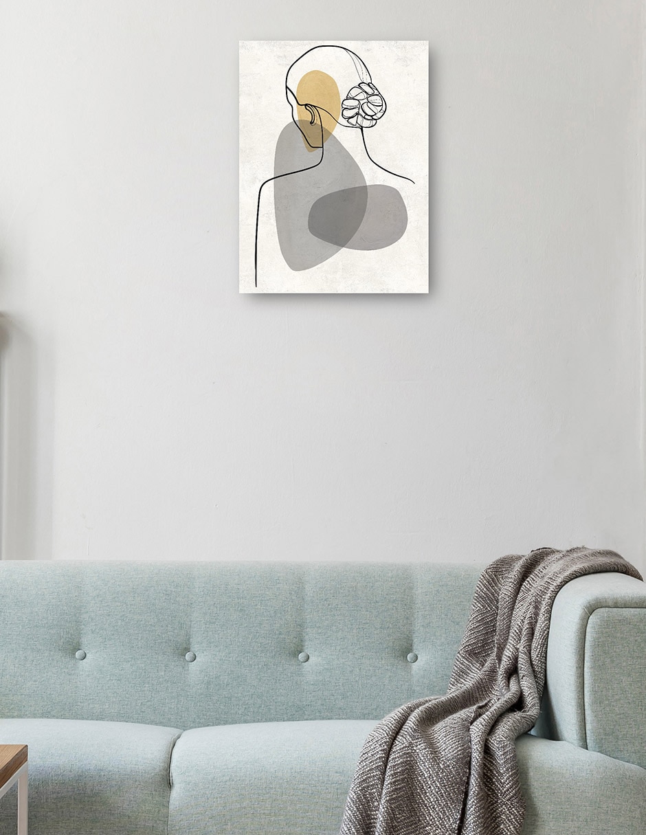 Cuadro decorativo Retrato De Mediados De Siglo I técnica mixta Gente 6