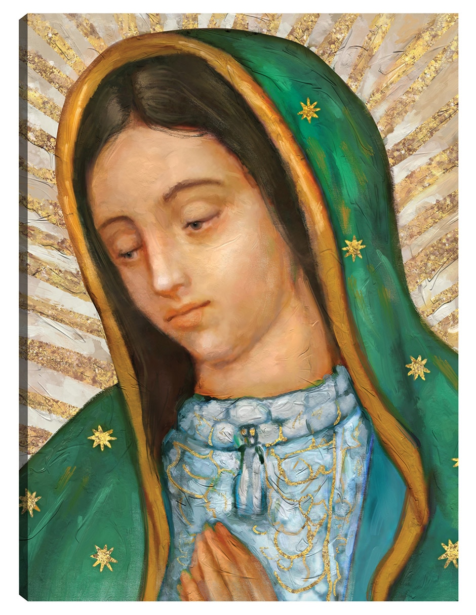 Cuadro decorativo Retrato De Nuestra Señora técnica mixta Vírgenes