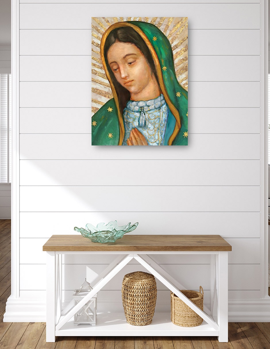 Cuadro decorativo Retrato De Nuestra Señora técnica mixta Vírgenes 6