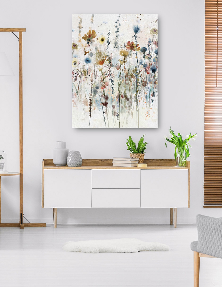 Cuadro decorativo Flores Silvestres En Acuarela I mixta 4