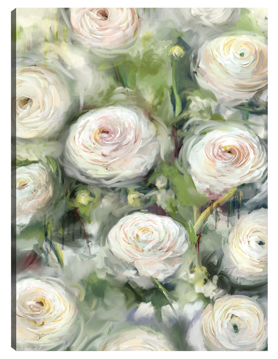 Cuadro decorativo Ranúnculo I técnica mixta Floración