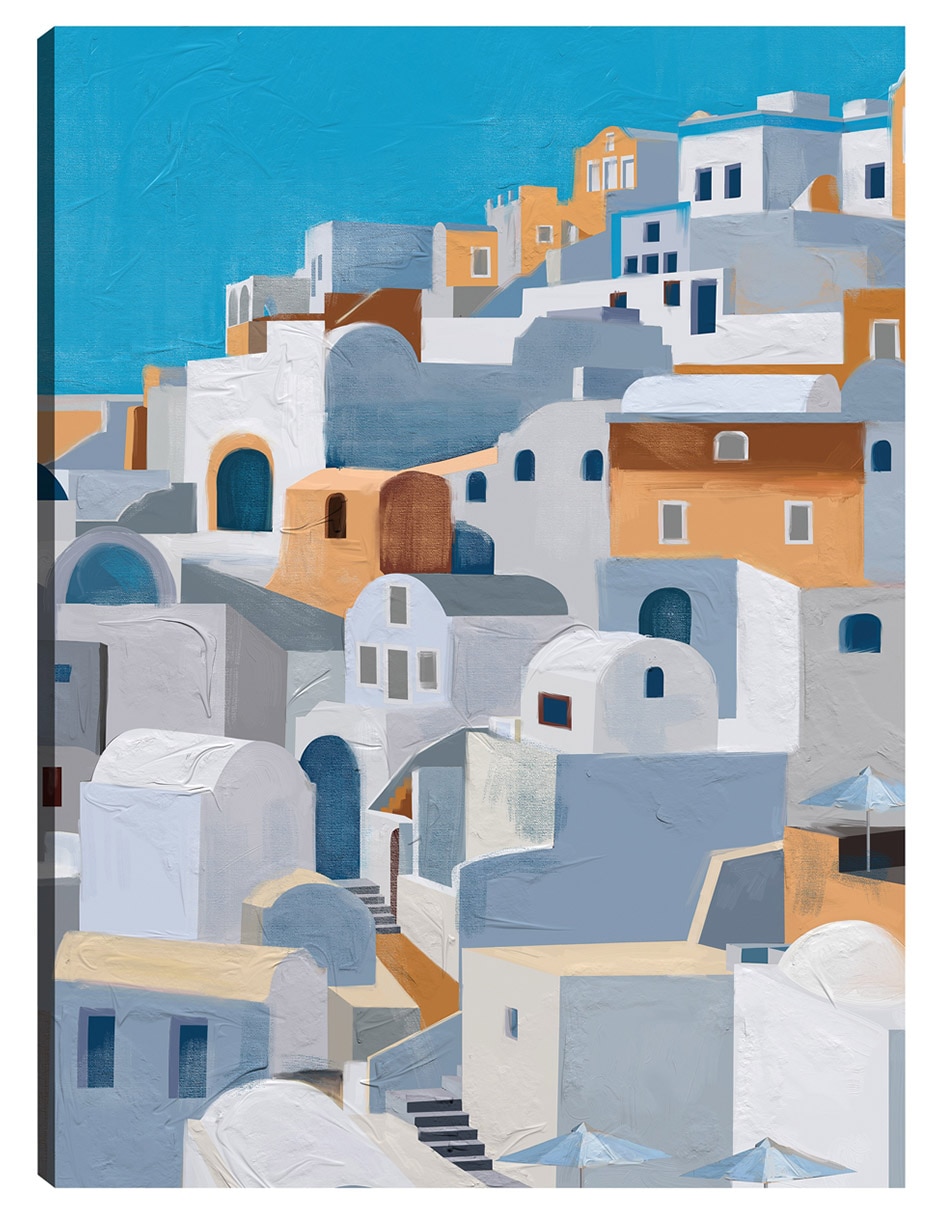 Cuadro decorativo Santorini Ii técnica mixta Arquitectura