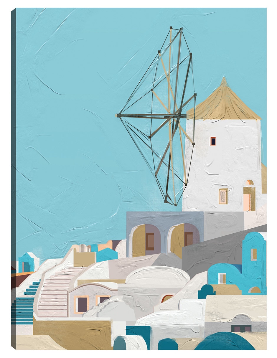Cuadro decorativo Santorini Iii técnica mixta Arquitectura Cuadro decorativo Santorini Iii técnica mixta Arquitectura