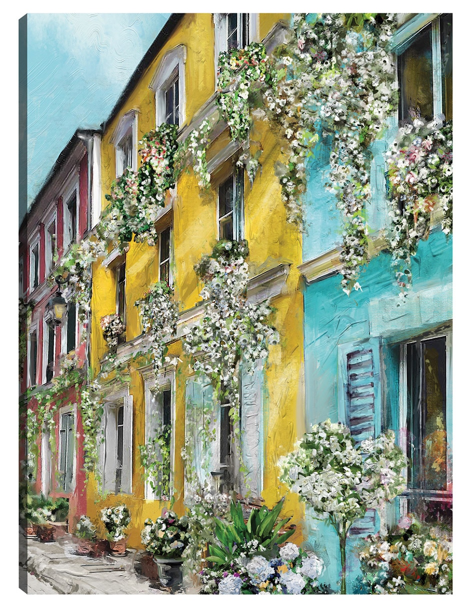 Cuadro decorativo Rue Des Fleurs técnica mixta Arquitectura Cuadro decorativo Rue Des Fleurs técnica mixta Arquitectura