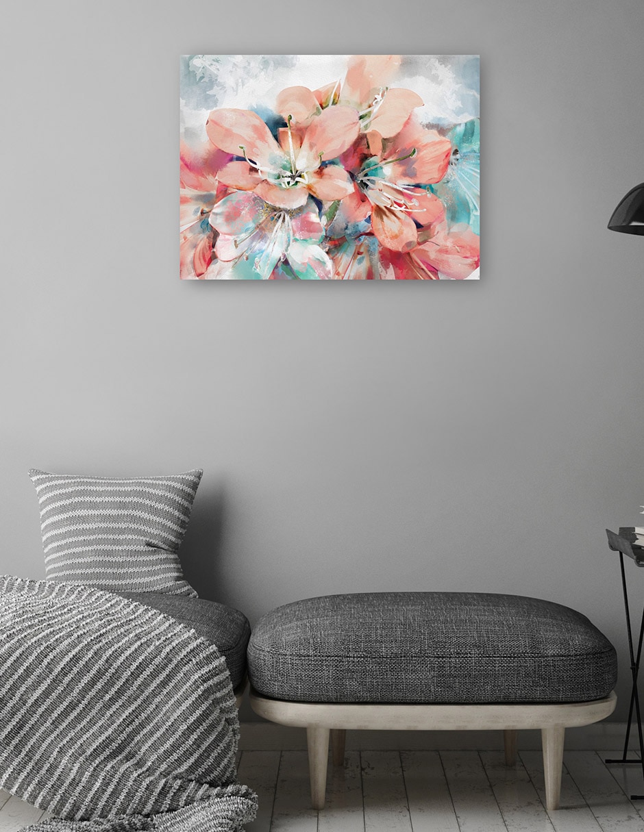 Cuadro decorativo Jardín De Verano técnica mixta 4