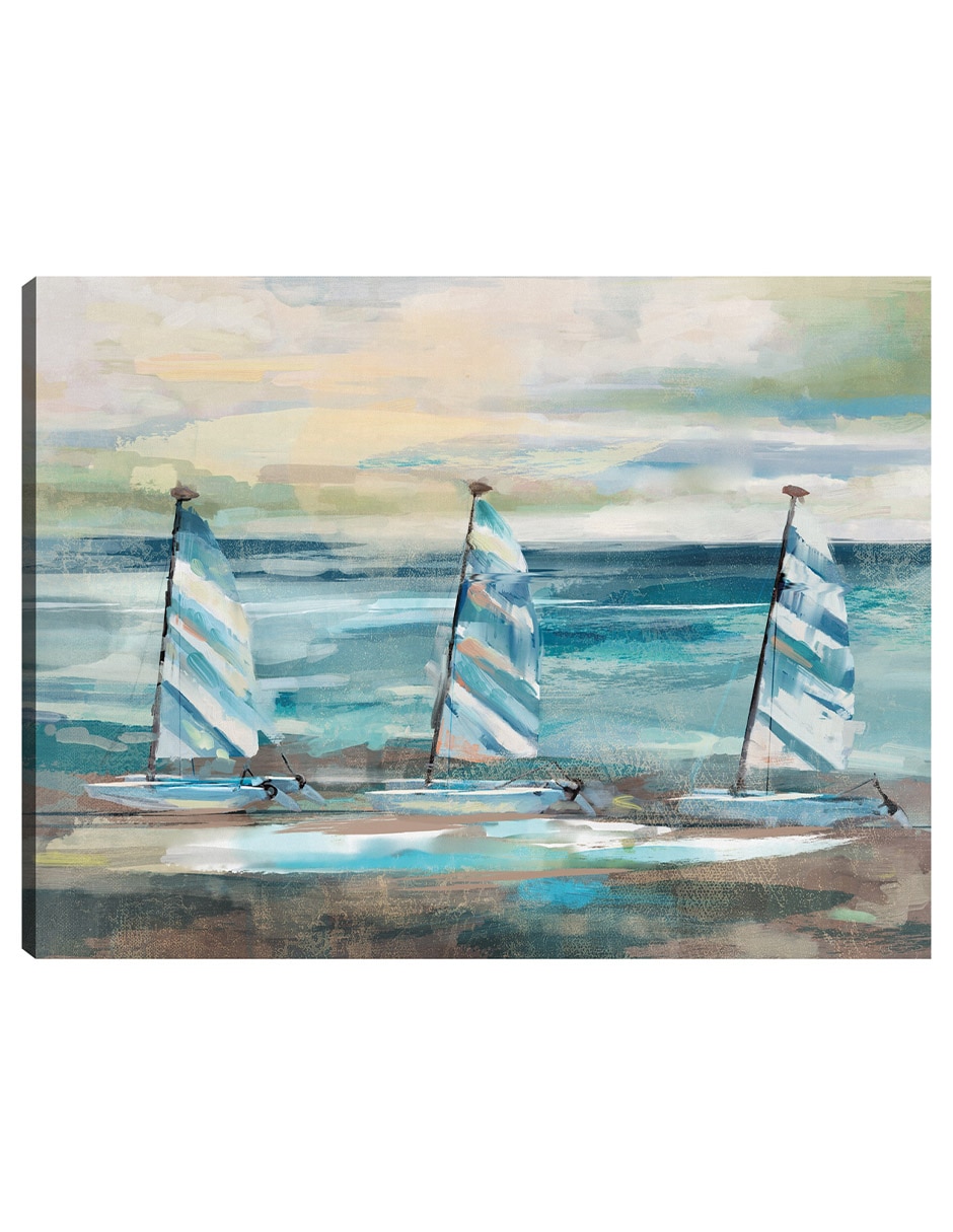 Cuadro decorativo Tres Velas técnica mixta Playas Cuadro decorativo Tres Velas técnica mixta Playas