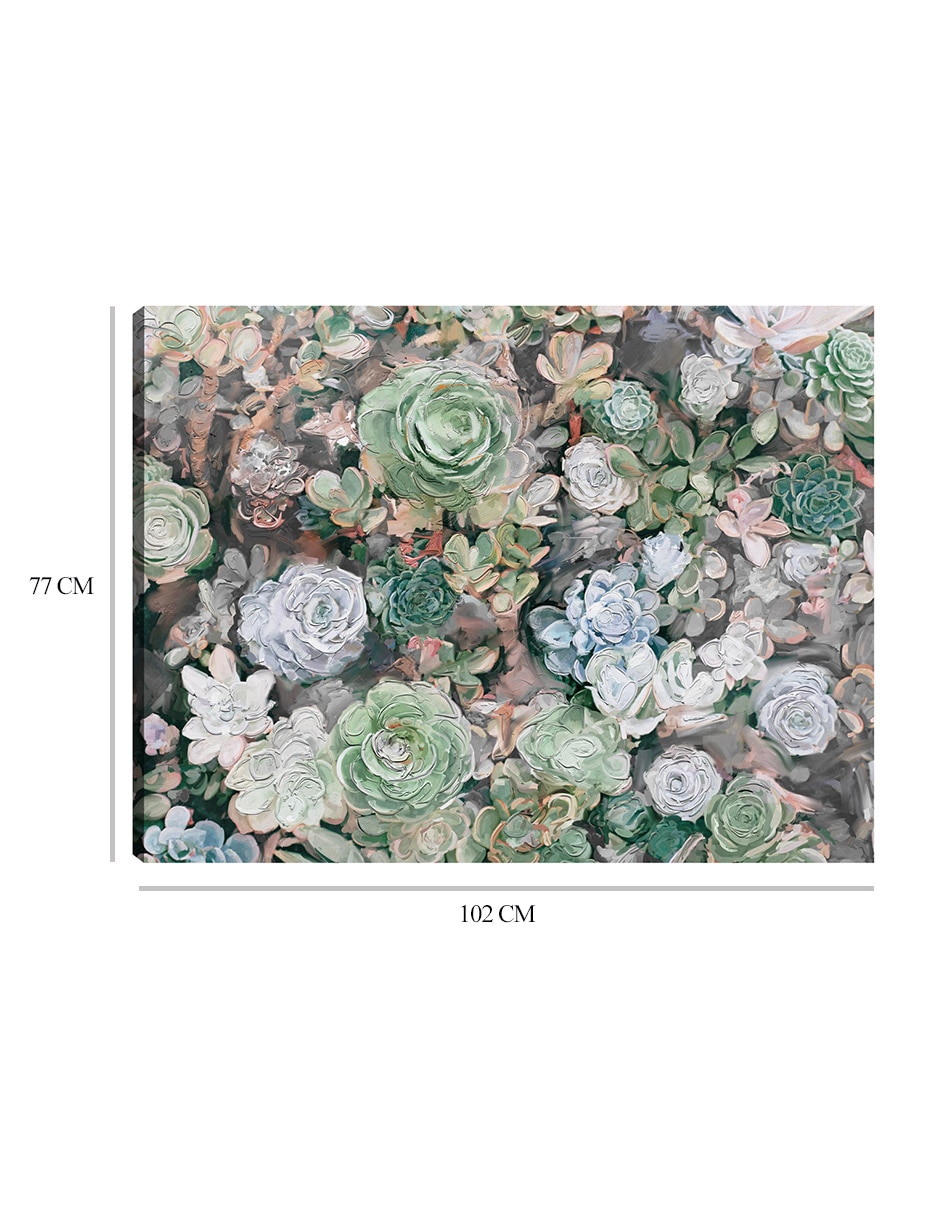 Cuadro decorativo Jardín Suculento mixta 9