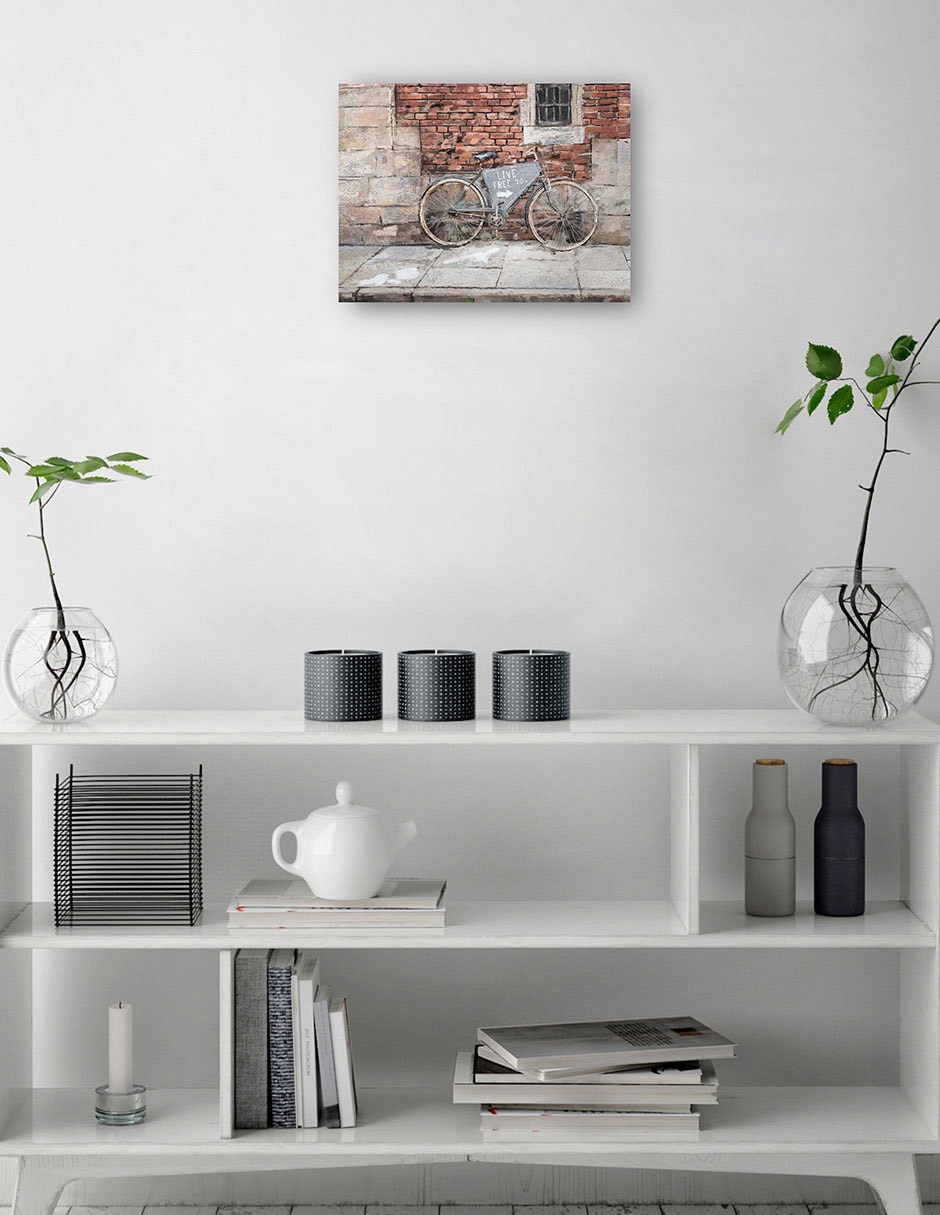 Cuadro decorativo Vive Libre técnica mixta Lugares 2