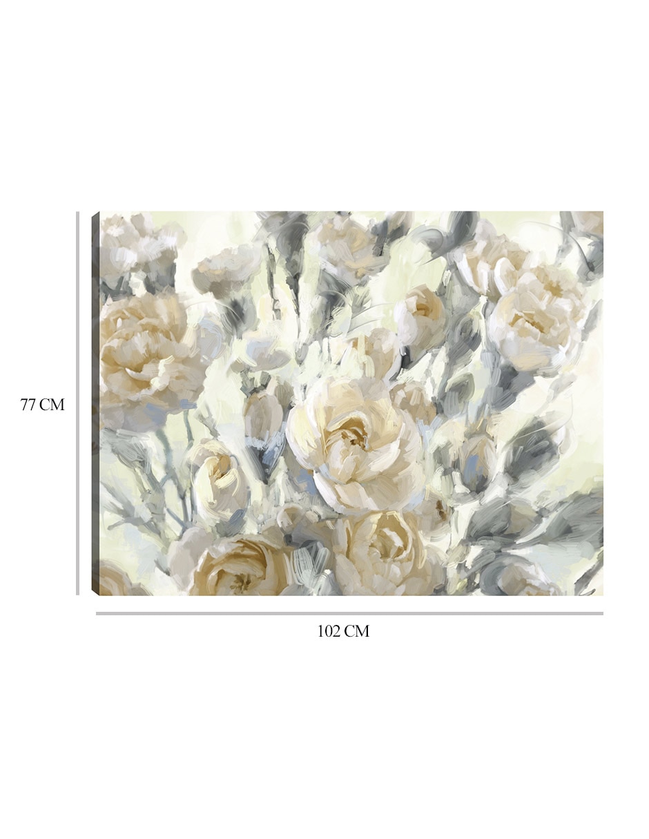 Cuadro decorativo Oros Del Jardín De Rosas técnica mixta 9
