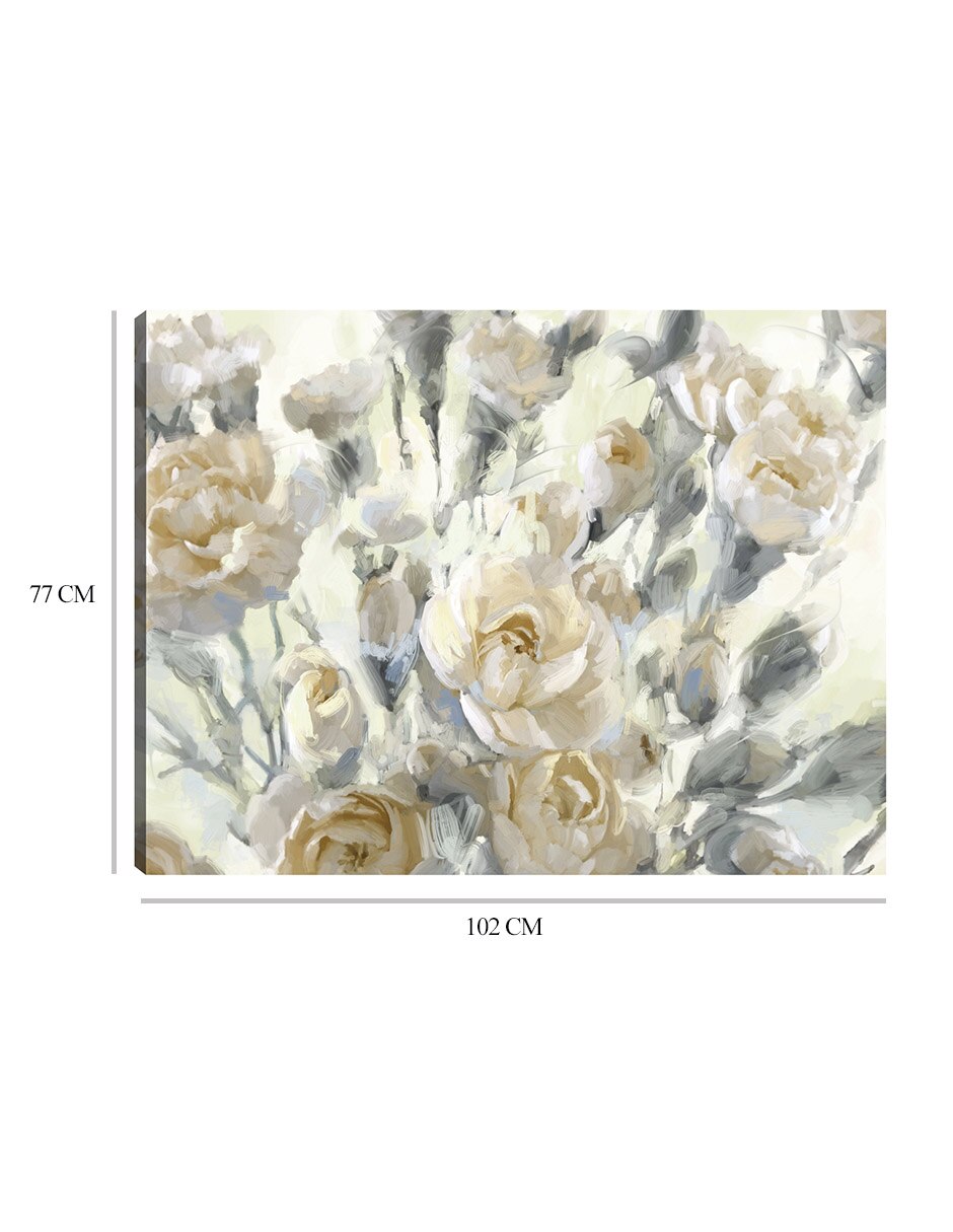 Cuadro decorativo Oros Del Jardín De Rosas técnica mixta Primavera 9