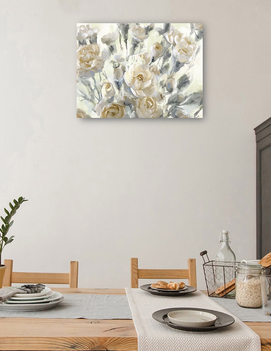 Cuadro decorativo Oros Del Jardín De Rosas técnica mixta 4