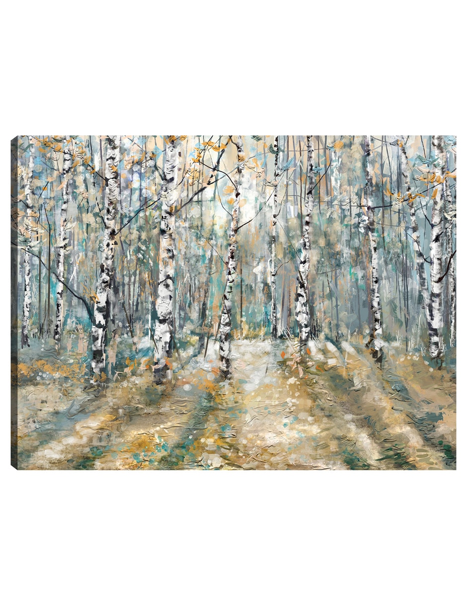 Cuadro decorativo Árboles De Caleidoscopio Ii técnica mixta Bosques