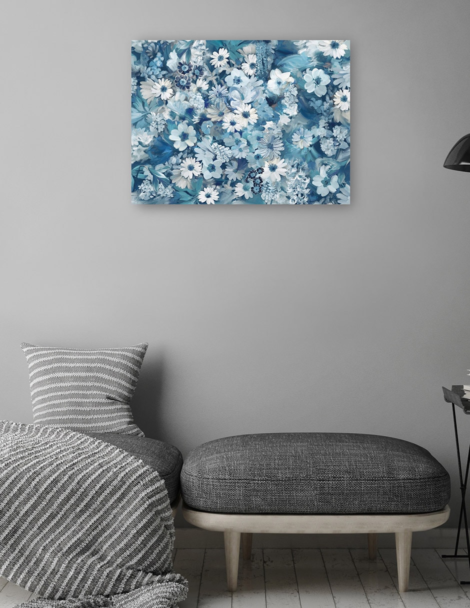 Cuadro decorativo Blues del Jardín técnica mixta 4