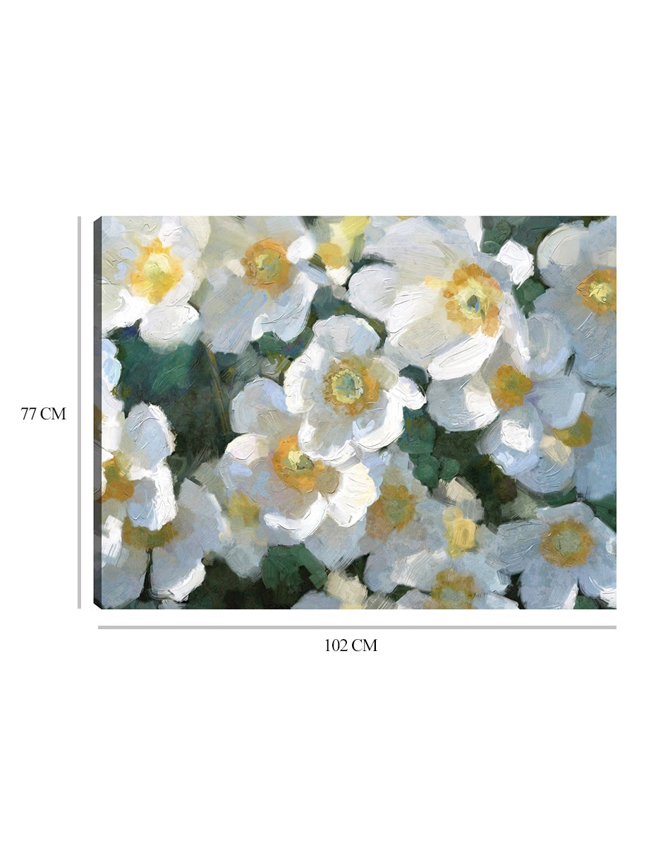 Cuadro decorativo Blancos de Verano técnica mixta 9