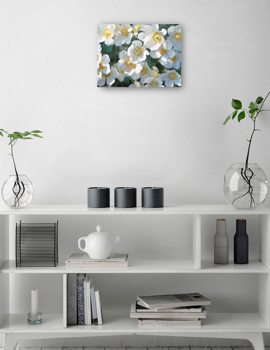 Cuadro decorativo Blancos de Verano técnica mixta 5