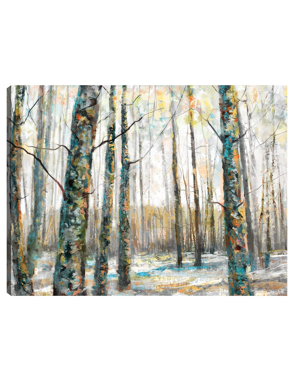 Cuadro decorativo Árboles De Caleidoscopio Vii técnica mixta Bosques
