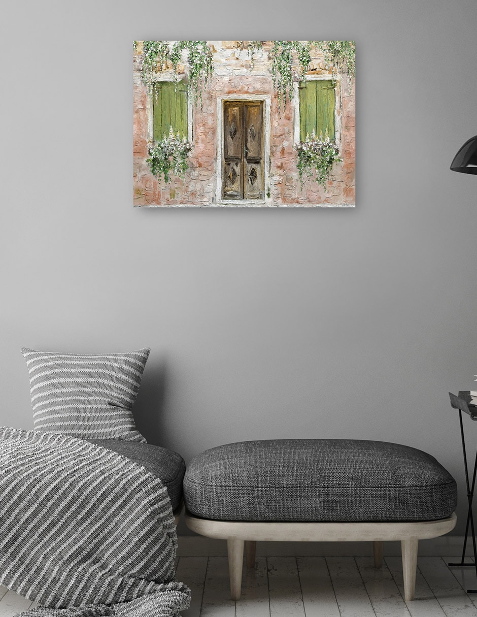 Cuadro decorativo Bienvenue técnica mixta 4
