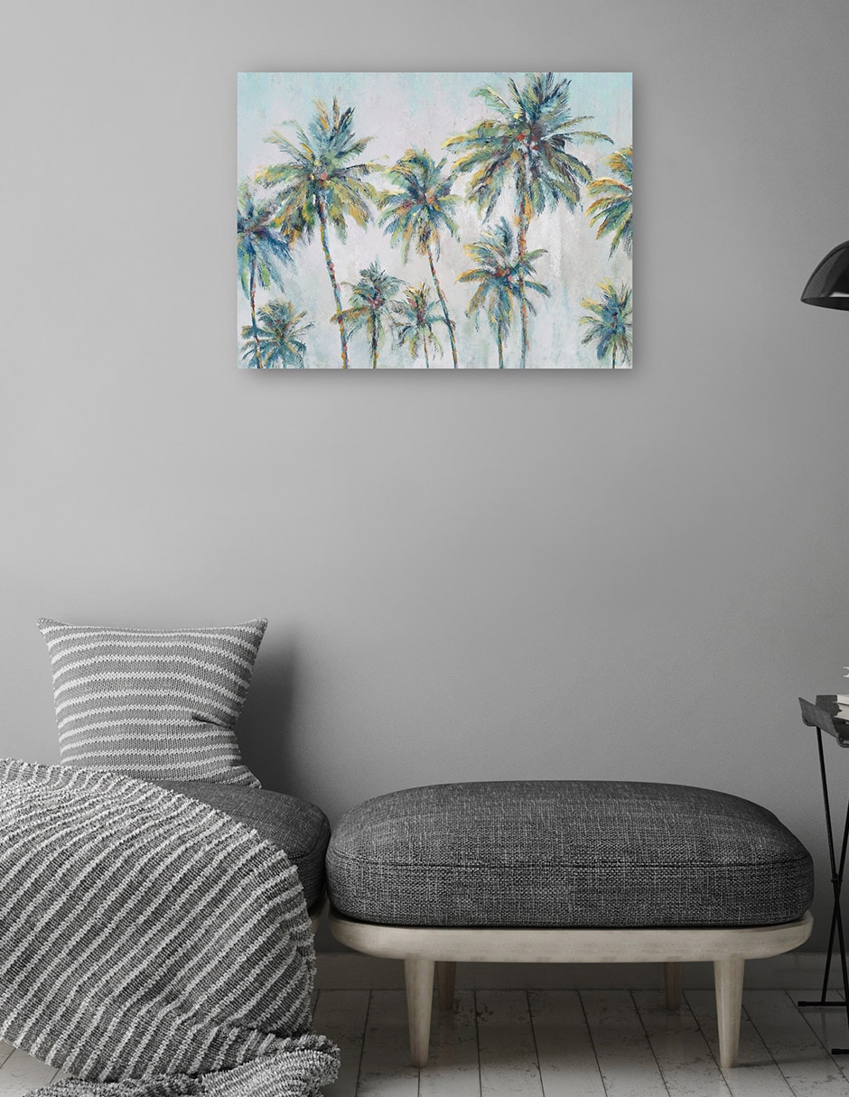 Cuadro decorativo técnica mixta Trópico 4