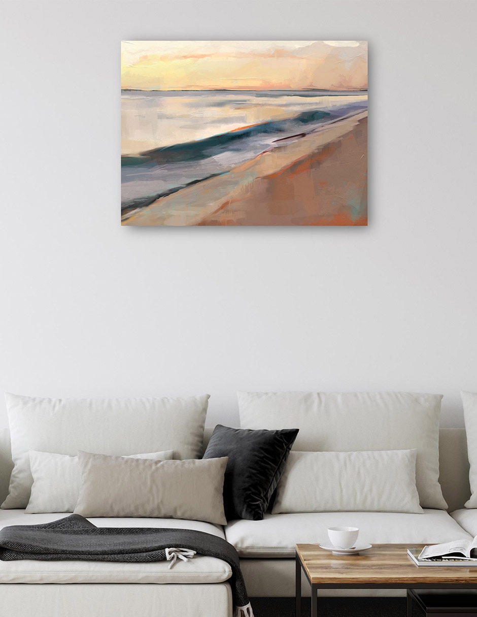 Cuadro decorativo Resplandor de marea técnica mixta Playas 2