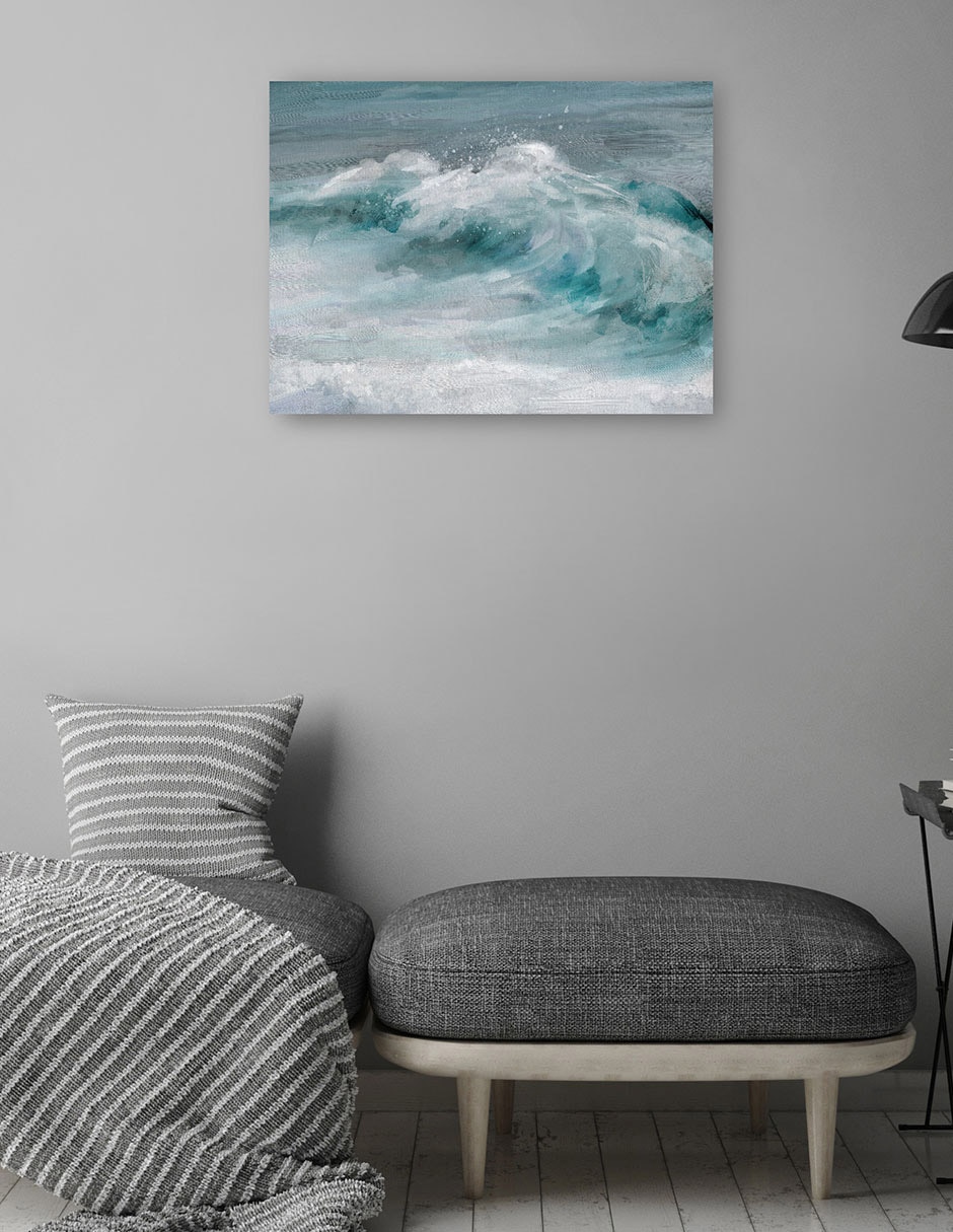 Cuadro decorativo técnica mixta Playas 4