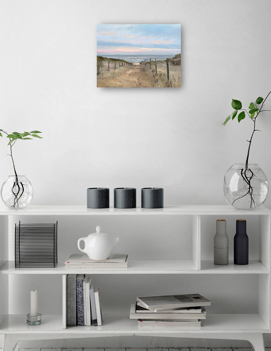 Cuadro decorativo Amanecer de la isla técnica mixta Playas 7