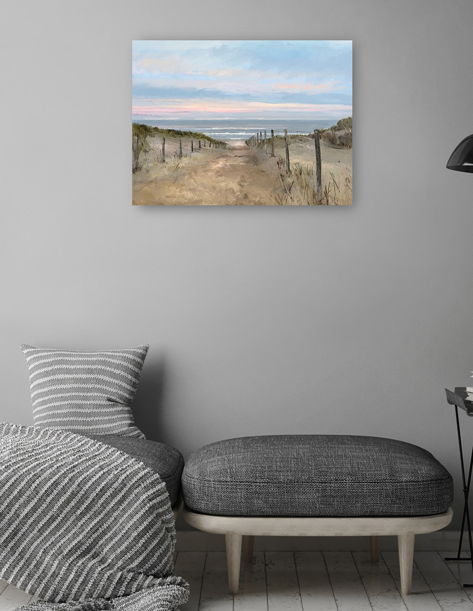 Cuadro decorativo Amanecer de la isla técnica mixta Playas 4