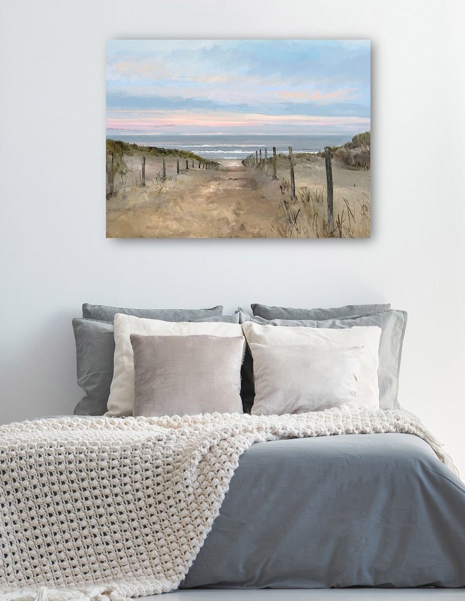Cuadro decorativo Amanecer de la isla técnica mixta Playas 2