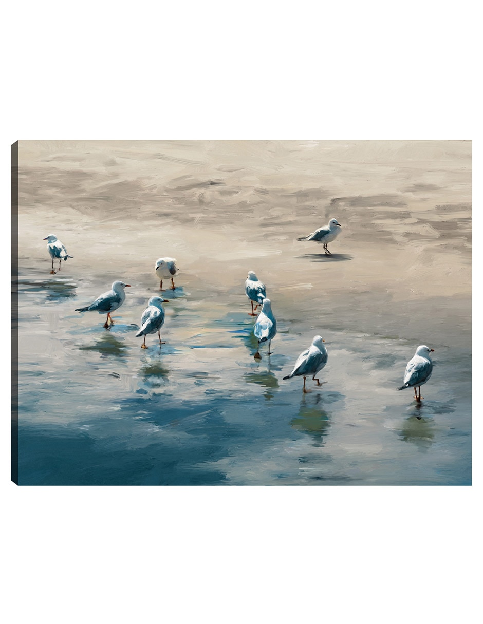 Cuadro decorativo Botas altas técnica mixta Aves silvestres