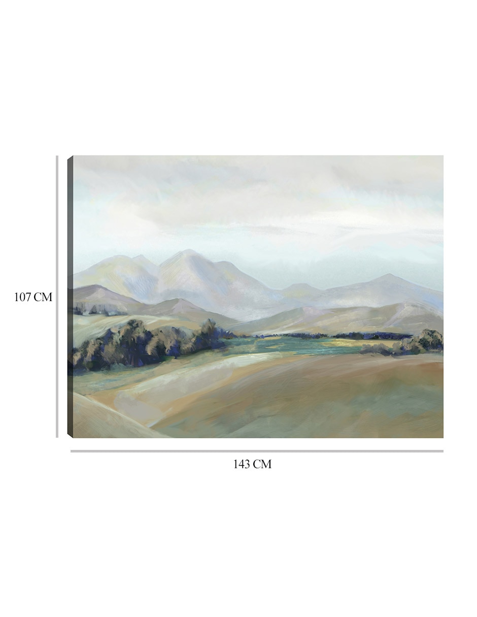 Cuadro decorativo Paisaje Capas IV técnica mixta Campos 9