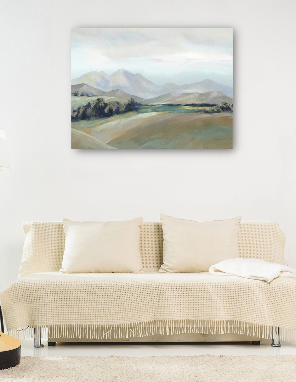 Cuadro decorativo Paisaje Capas IV técnica mixta Campos 8
