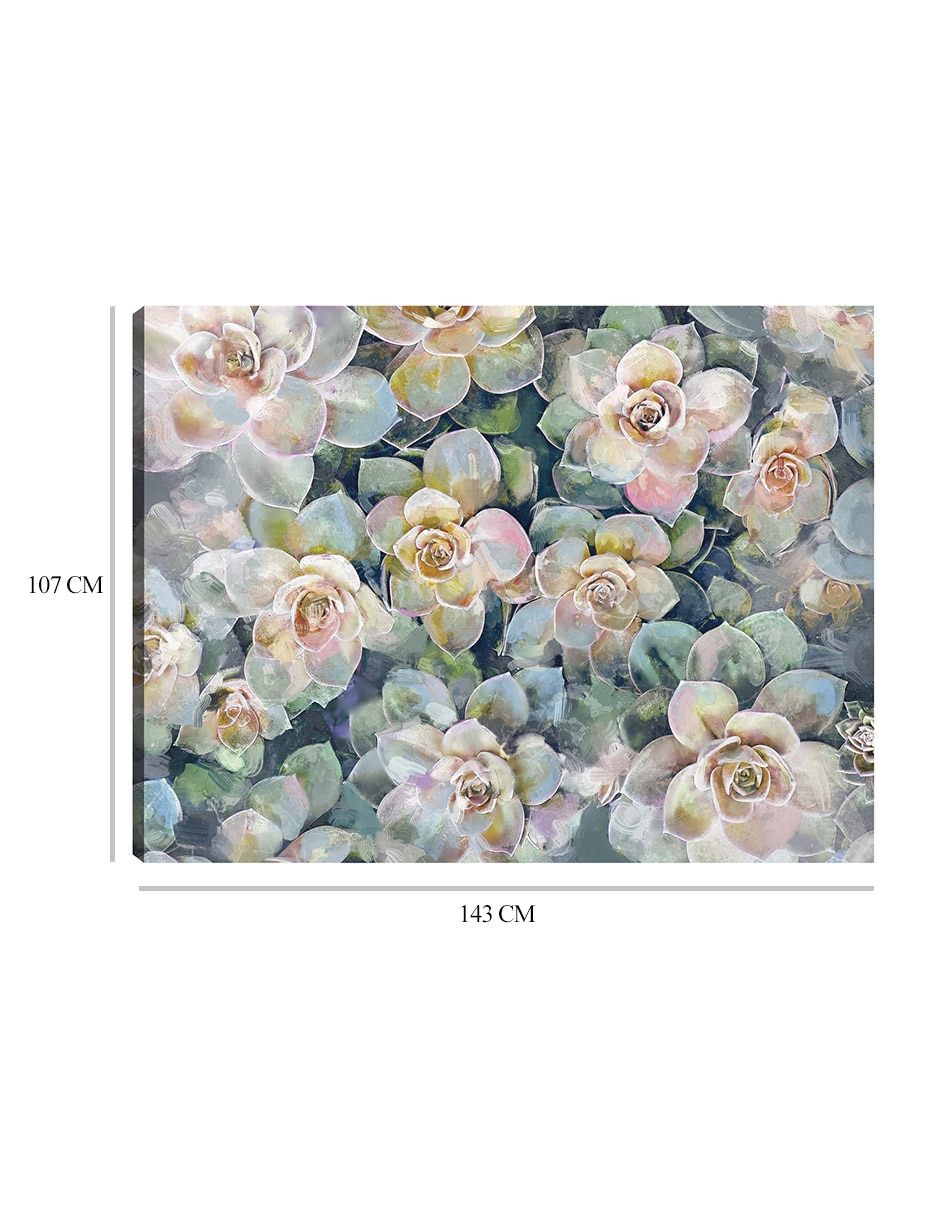 Cuadro decorativo Oasis técnica mixta Floración 9