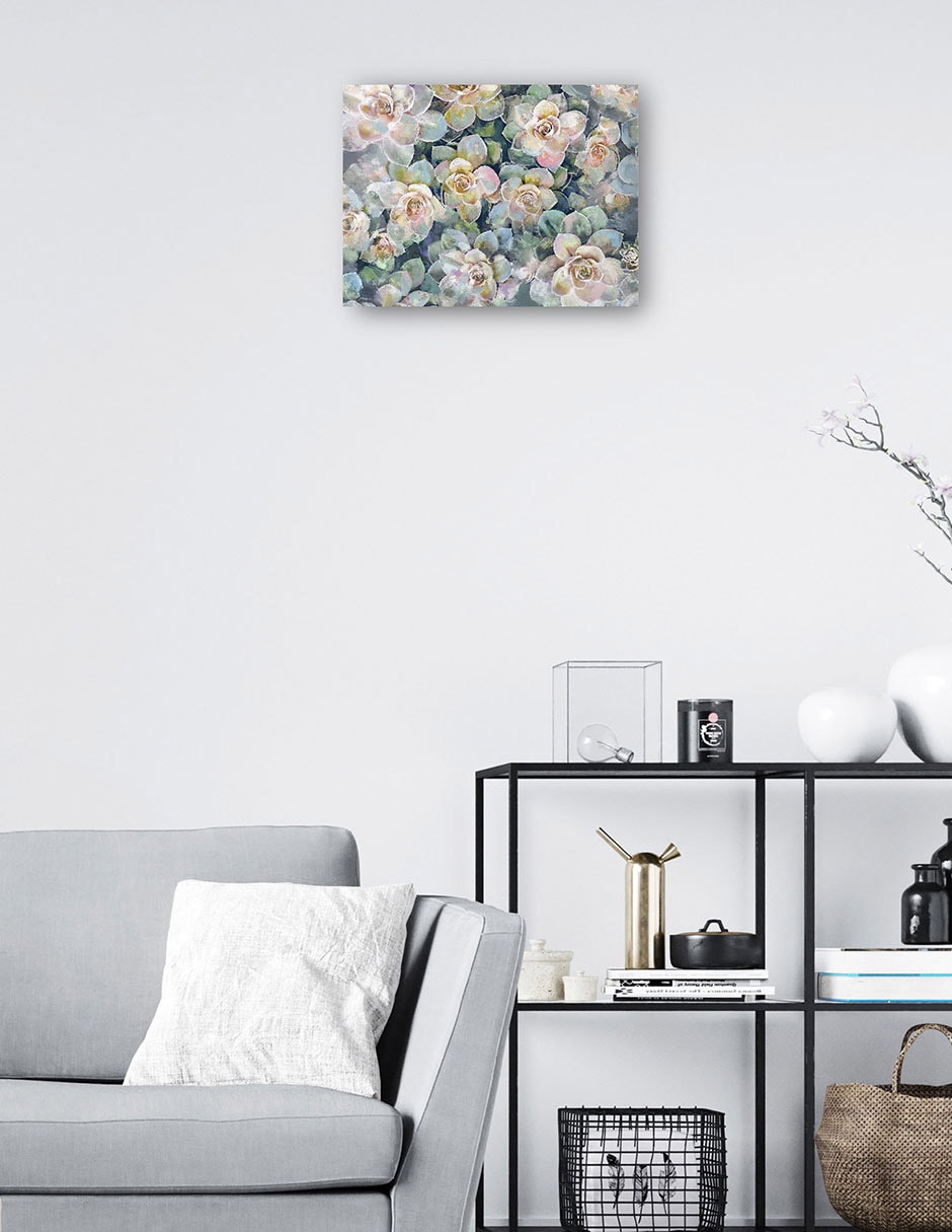 Cuadro decorativo Oasis técnica mixta Floración 7