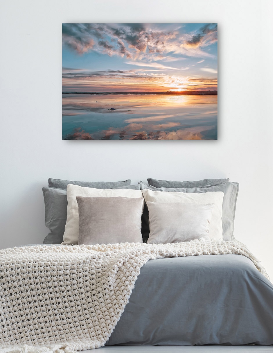 Cuadro decorativo Luz de la mañana técnica mixta Crepúsculo 2