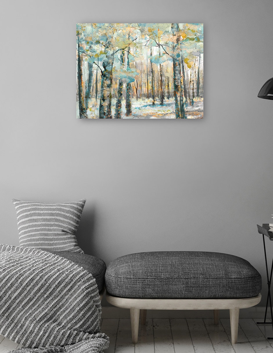Cuadro decorativo Árboles de caleidoscopio IV técnica mixta Bosques 4