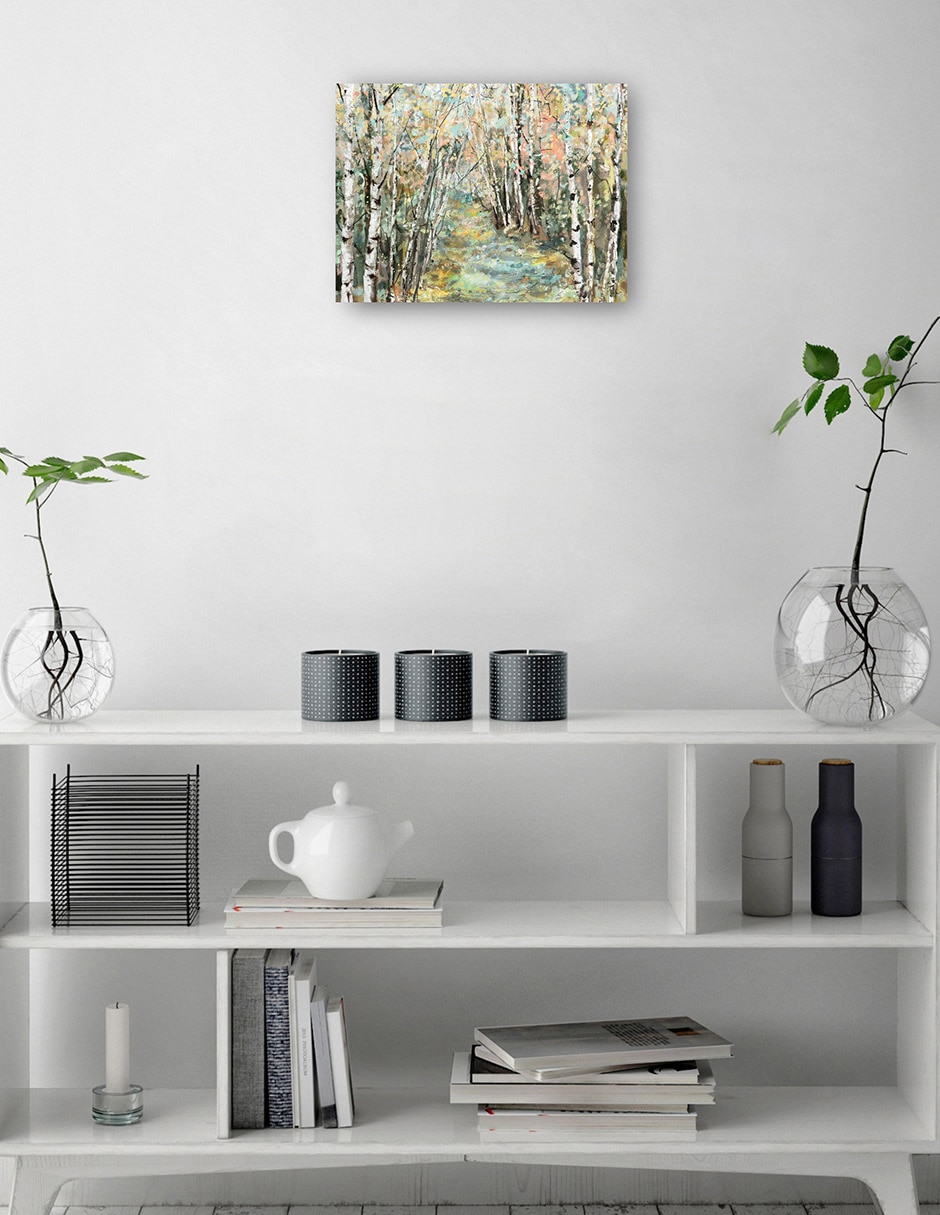 Cuadro decorativo Árboles de caleidoscopio V técnica mixta Bosques 7