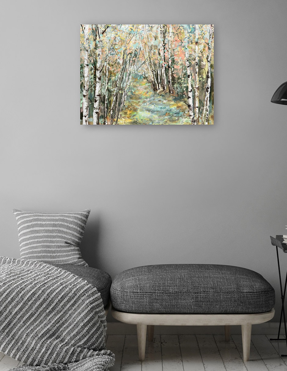 Cuadro decorativo Árboles de caleidoscopio V técnica mixta Bosques 4