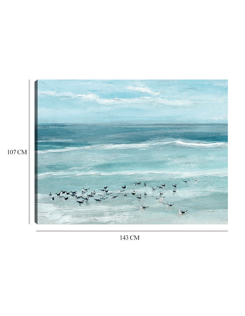 Cuadro decorativo Aves marinas técnica mixta Playas 9