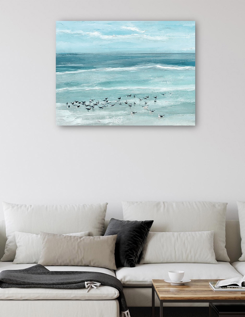 Cuadro decorativo Aves marinas técnica mixta Playas 5