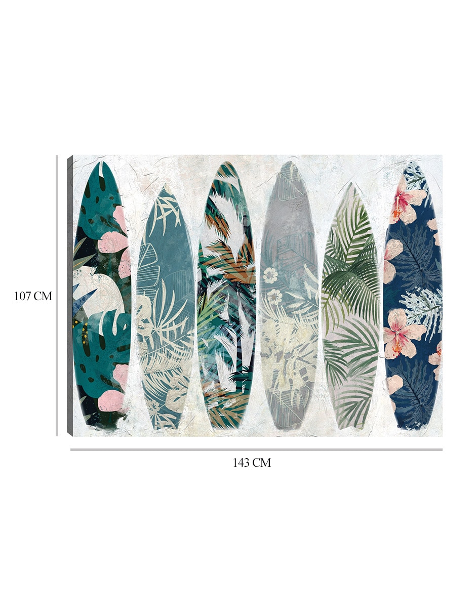 Cuadro decorativo Patrones de surf técnica mixta Deportes 9