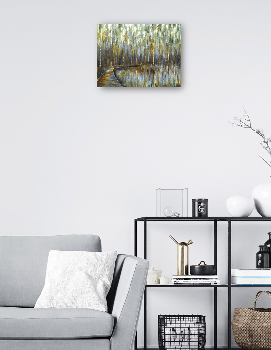 Cuadro decorativo Paseo marítimo técnica mixta Caminos 7