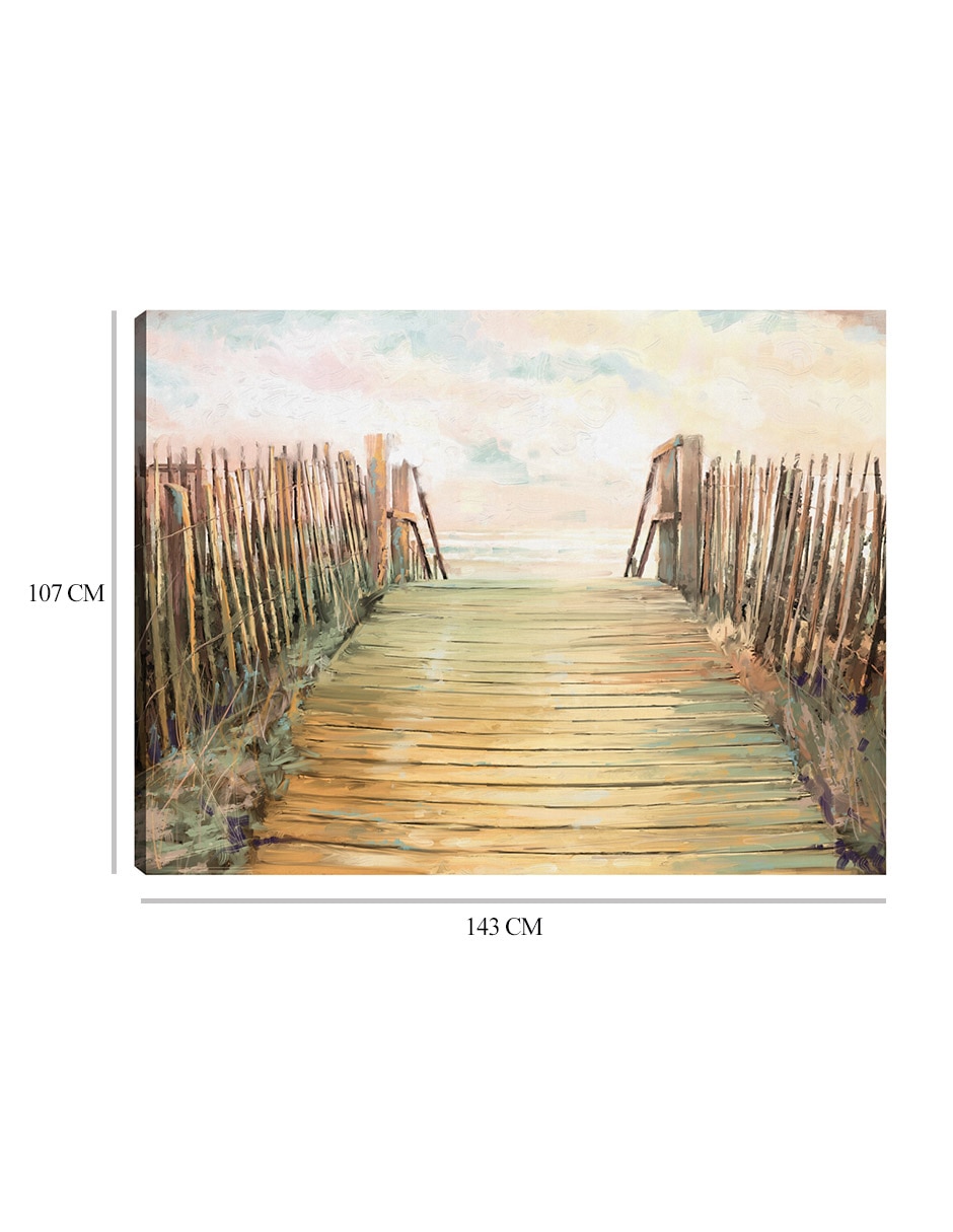 Cuadro decorativo Paso técnica mixta Muelles 9