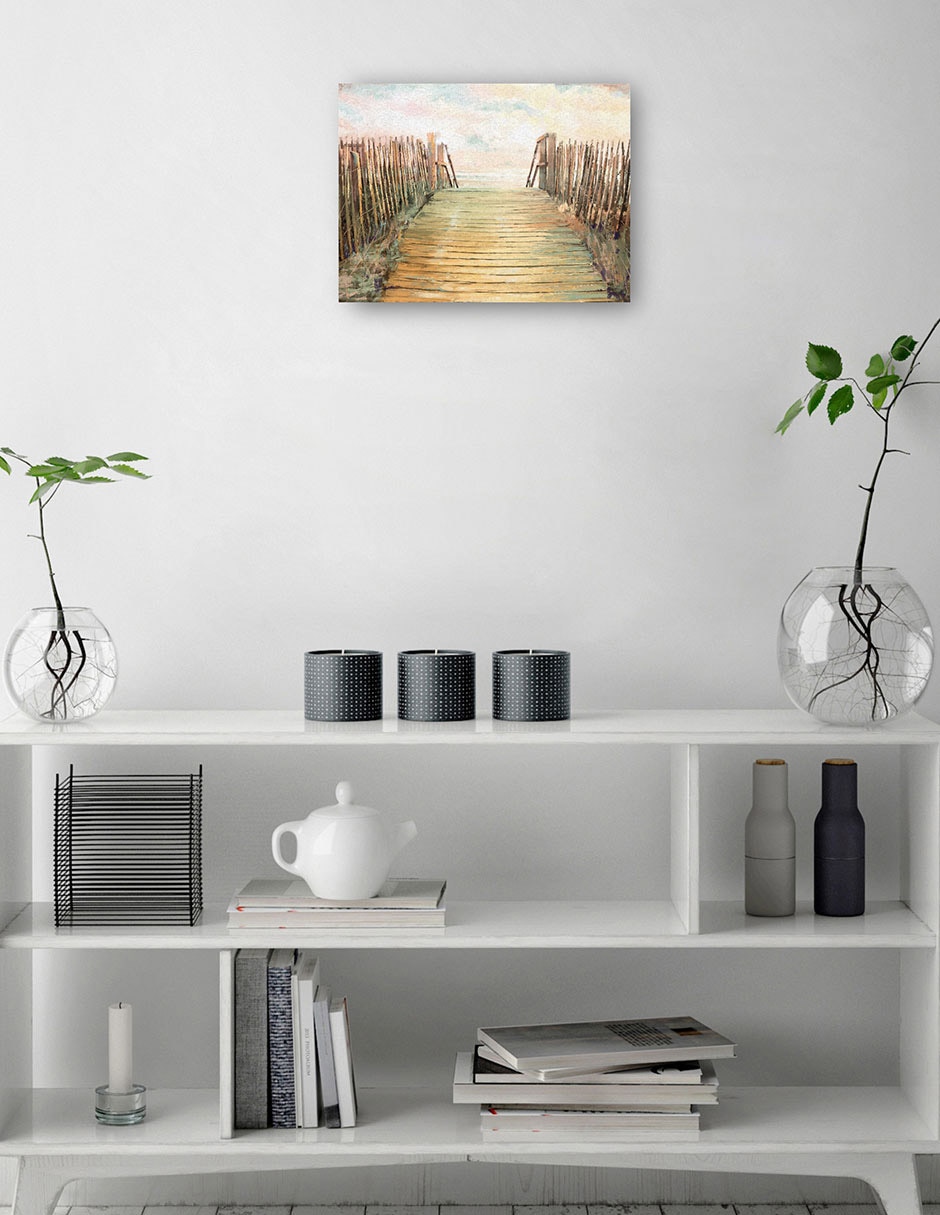 Cuadro decorativo Paso técnica mixta Muelles 7