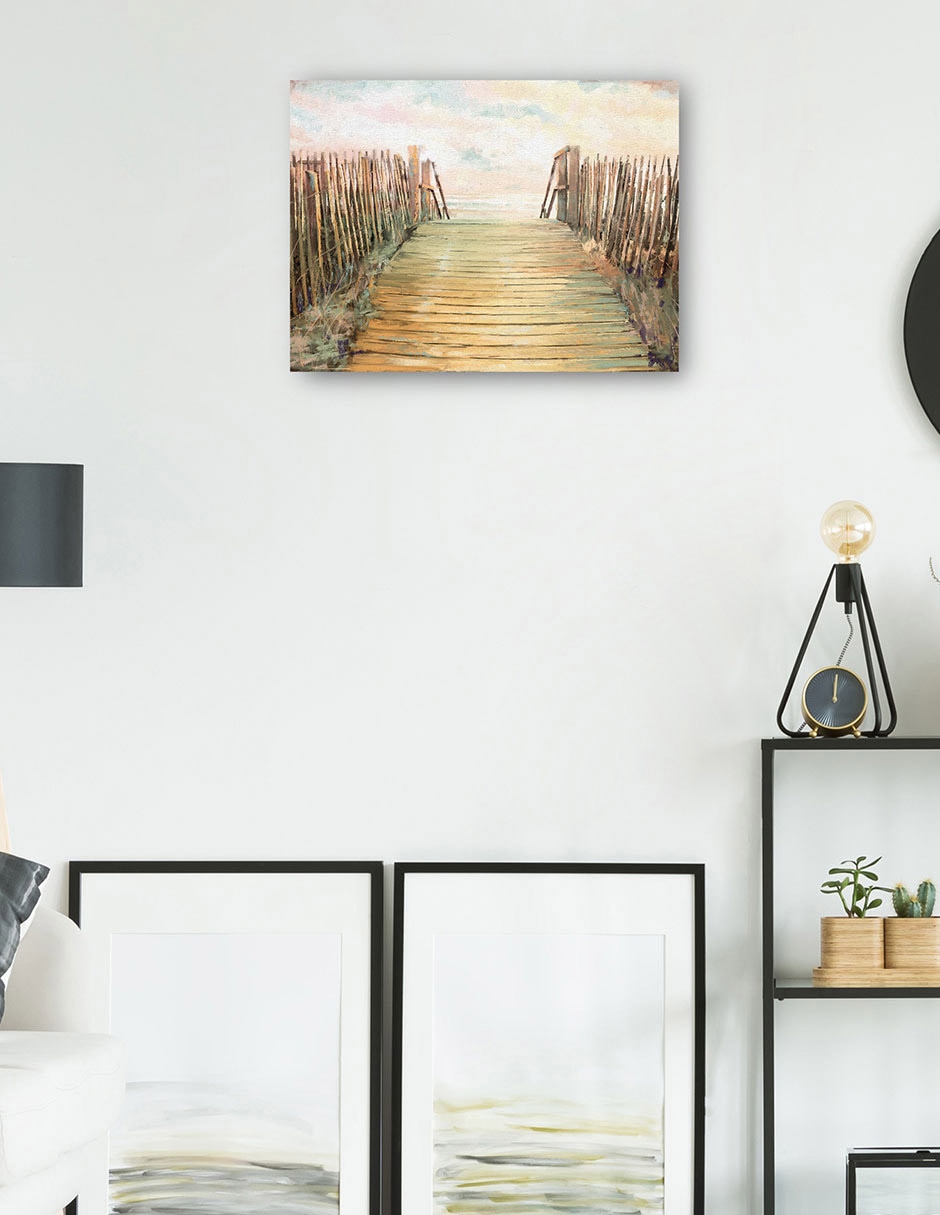Cuadro decorativo Paso técnica mixta Muelles 5