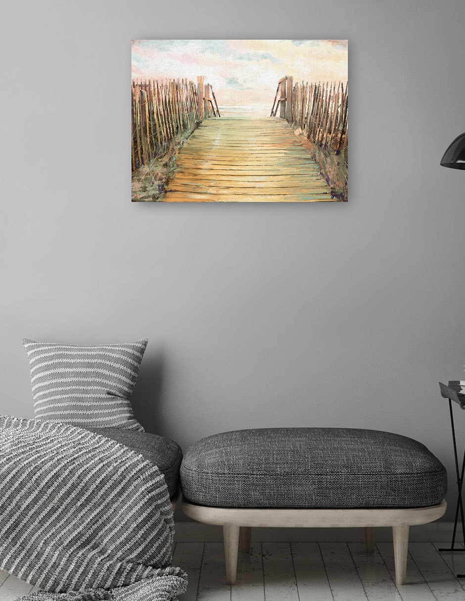 Cuadro decorativo Paso técnica mixta Muelles 4