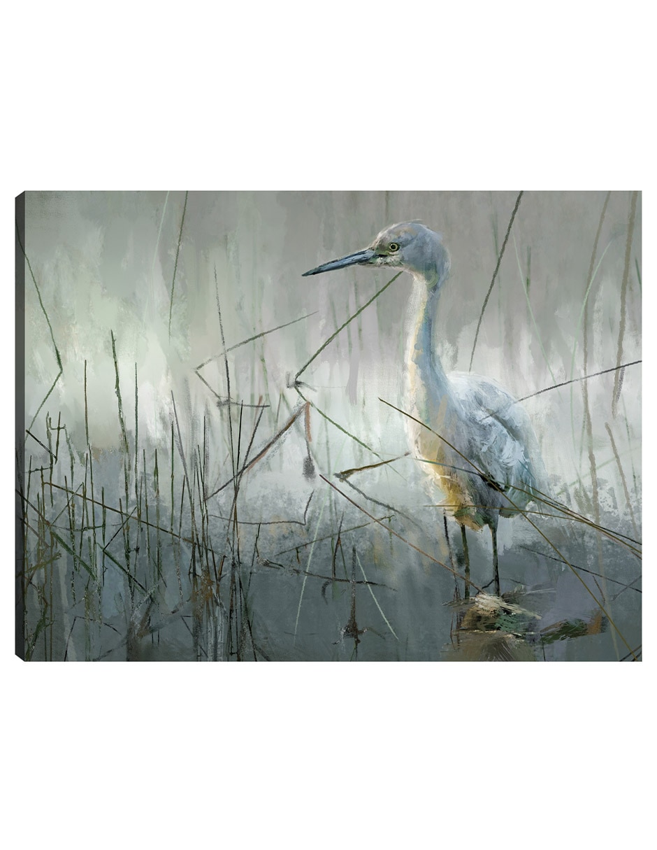 Cuadro decorativo Pausa en la costa técnica mixta Aves silvestres