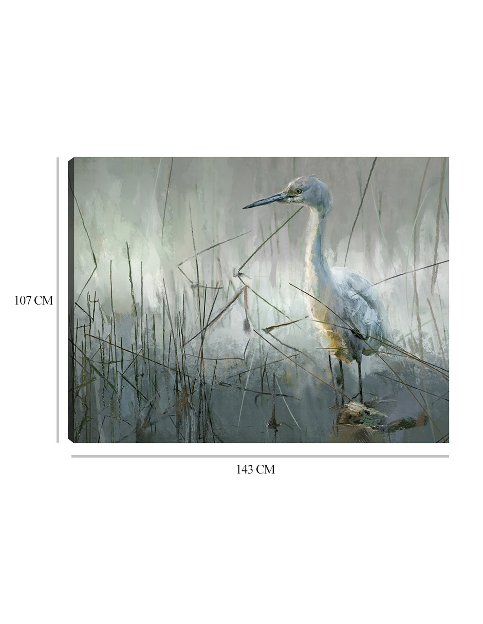 Cuadro decorativo Pausa en la costa técnica mixta Aves silvestres 9