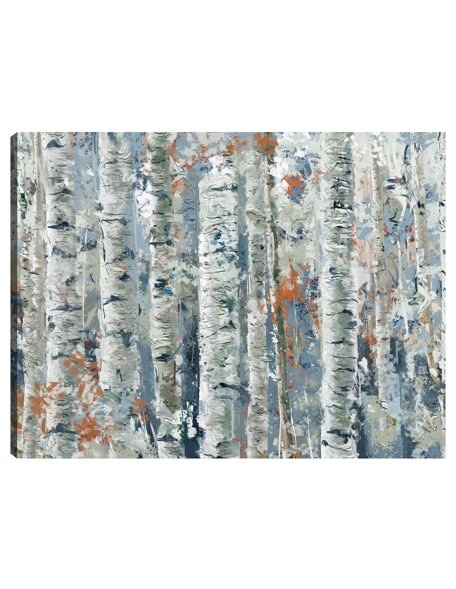 Cuadro decorativo Abedules moteados técnica mixta Bosques Cuadro decorativo Abedules moteados técnica mixta Bosques