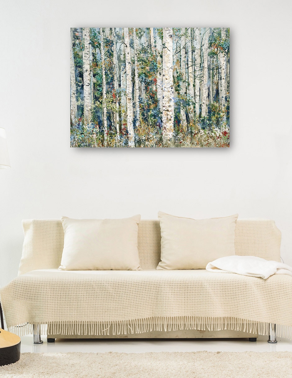 Cuadro decorativo Bosque pintado técnica mixta Bosques 8