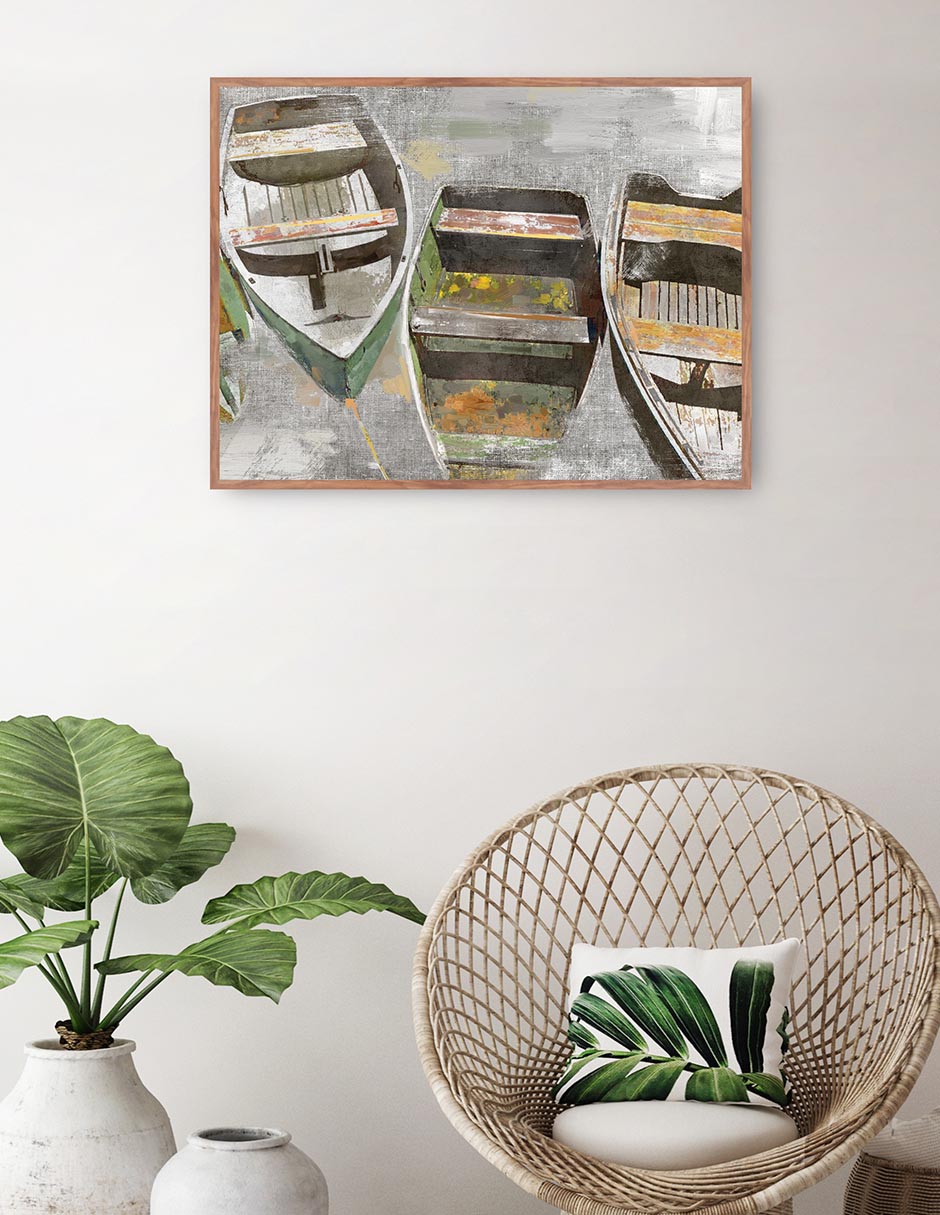 Cuadro decorativo Acoplado técnica mixta Navegación 4